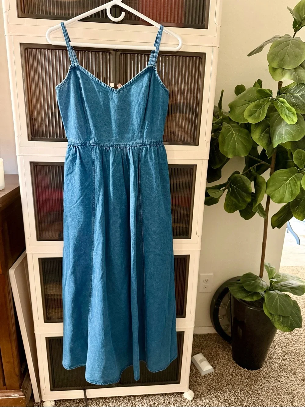 gap denim maxi dress Blue Sweetheart Cute Maxi Dresses | Size:l/xl DRESS CAPSULE Womens denim line silhouette with an